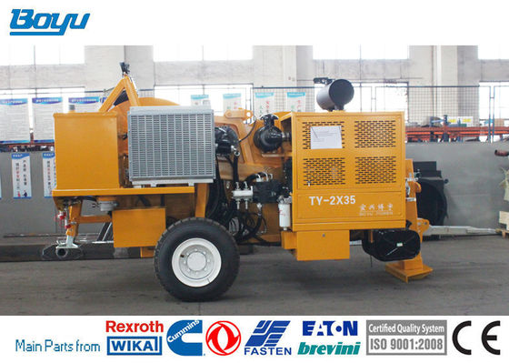 Tension Stringing Equipment Hydraulic Tensioner Max Speed 5km/H